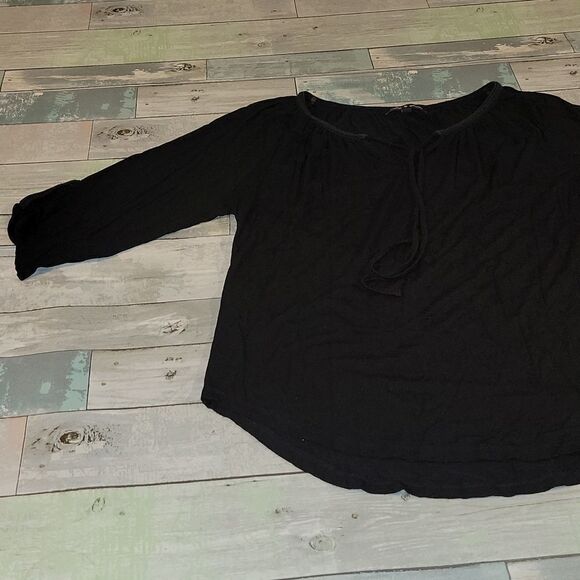 Cable & Gage Black Shirt/Top sz Large - Picture 3 of 6